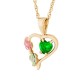 Heart with Multiple Stone Options & All Birthstones - by Landstrom's